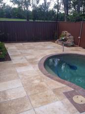 pool paving and landscaping